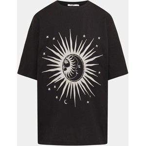 T-shirt NA-KD z nadrukiem z okrągłym dekoltem