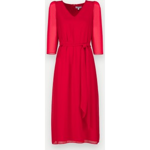 Czerwona sukienka Molton z długim rękawem