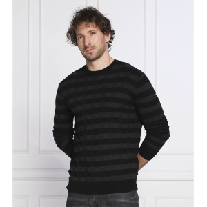 Czarny sweter Emporio Armani w stylu casual
