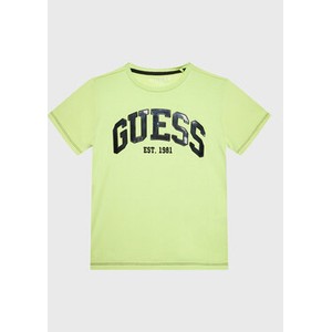 Zielona koszulka dziecięca Guess dla chłopców