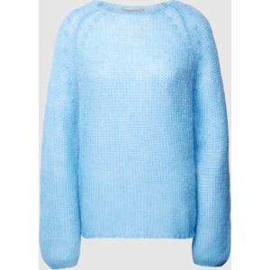 Niebieski sweter The Mercer N.Y. z moheru