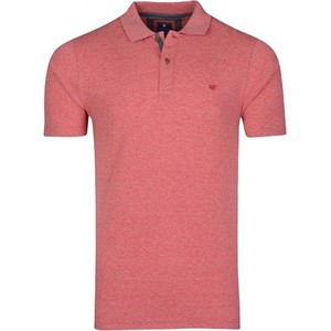 Różowy t-shirt Redmond z krótkim rękawem z bawełny w stylu casual