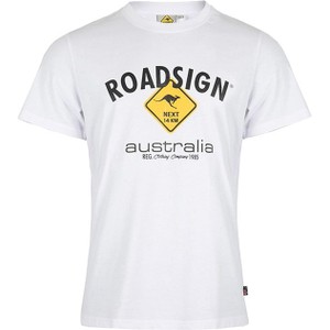 T-shirt Roadsign z krótkim rękawem w młodzieżowym stylu z bawełny