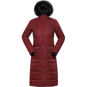 Czerwony płaszcz Alpine Pro w stylu casual z kapturem