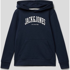 Granatowa bluza dziecięca Jack & Jones z bawełny