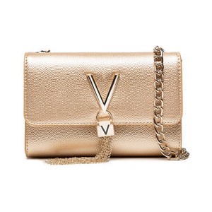 Złota torebka Valentino na ramię średnia matowa