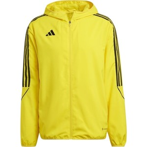 Żółta kurtka Adidas krótka w sportowym stylu