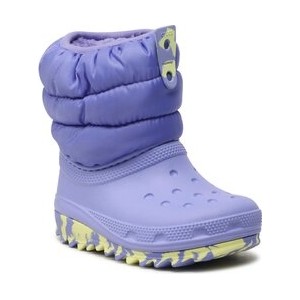 Fioletowe buty dziecięce zimowe Crocs