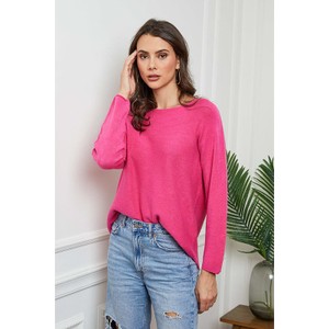 Różowy sweter Joséfine w stylu casual