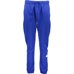 Niebieskie spodnie sportowe Adidas z dresówki