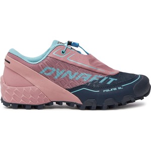 Różowe buty sportowe Dynafit z płaską podeszwą w sportowym stylu