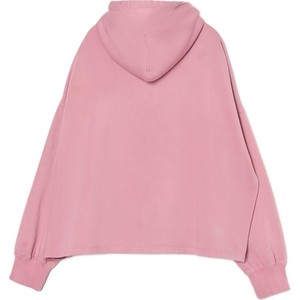 Różowa bluza Cropp z bawełny z kapturem