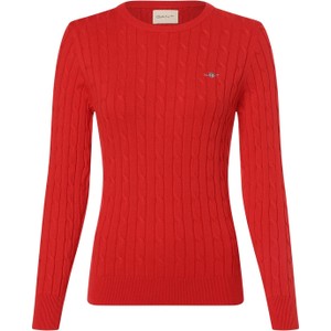 Czerwony sweter Gant w stylu casual z dzianiny