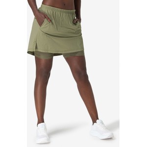 Zielona spódnica super.natural w sportowym stylu z wełny mini