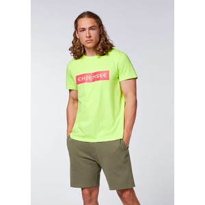 Zielony t-shirt Chiemsee z krótkim rękawem w młodzieżowym stylu