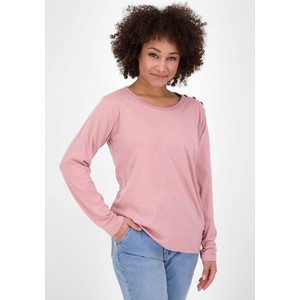 Różowa bluzka Alife And Kickin w stylu casual z długim rękawem z bawełny