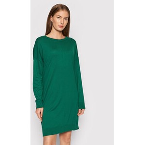 Zielona sukienka United Colors Of Benetton prosta w stylu casual
