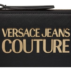 Czarna torebka Versace Jeans w młodzieżowym stylu na ramię