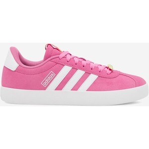 Różowe buty sportowe Adidas w sportowym stylu sznurowane