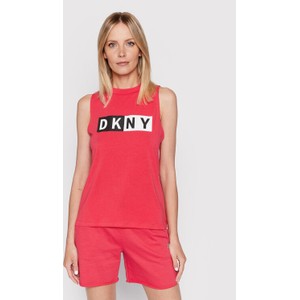 Top DKNY w sportowym stylu z okrągłym dekoltem