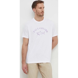 T-shirt Paul&shark z krótkim rękawem z nadrukiem z bawełny