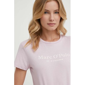 T-shirt Marc O'Polo z bawełny z okrągłym dekoltem