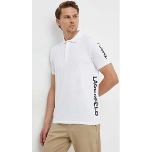 Koszulka polo Karl Lagerfeld w stylu casual z krótkim rękawem