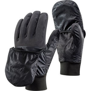 Czarne rękawiczki Black Diamond w sportowym stylu