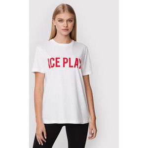 T-shirt Ice Play w młodzieżowym stylu z okrągłym dekoltem