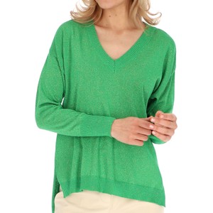 Zielony sweter L’AF z tkaniny w stylu casual
