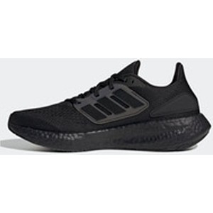 Czarne buty sportowe Adidas sznurowane w sportowym stylu z tkaniny