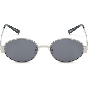 Cropp - Okulary przeciwsłoneczne z zaokrąglonymi oprawkami - srebrny