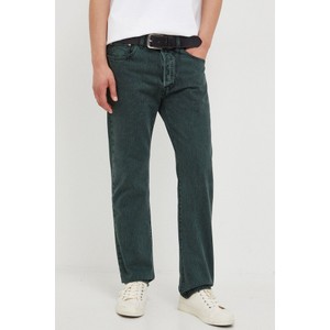 Zielone jeansy Levis w stylu casual