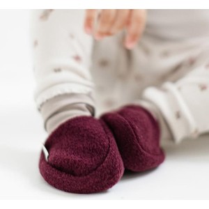 Czerwone buciki niemowlęce Hofbrucker