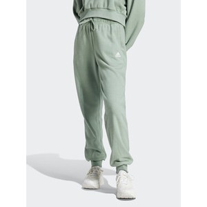 Zielone spodnie sportowe Adidas z dresówki