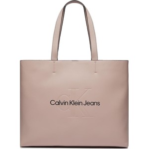 Torebka Calvin Klein matowa duża na ramię