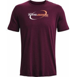 Fioletowy t-shirt Under Armour w sportowym stylu