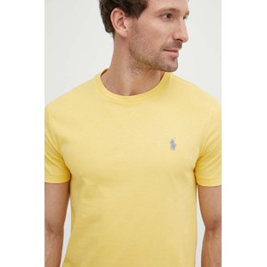 Żółty t-shirt POLO RALPH LAUREN z bawełny