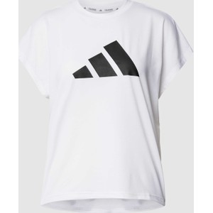 T-shirt Adidas Training w sportowym stylu z krótkim rękawem z okrągłym dekoltem