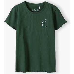 Zielona bluzka dziecięca 5.10.15. z krótkim rękawem