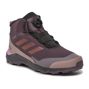 Fioletowe buty trekkingowe dziecięce Adidas sznurowane