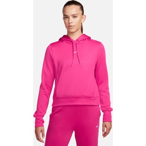 Różowa bluza Nike w sportowym stylu z kapturem
