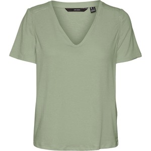 Zielony t-shirt Vero Moda w stylu casual