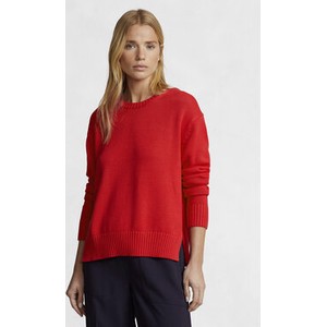 Czerwony sweter POLO RALPH LAUREN w stylu casual