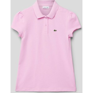 Różowa koszulka dziecięca Lacoste dla chłopców