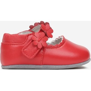 Czerwone buciki niemowlęce born2be dla dziewczynek