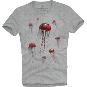 T-shirt Underworld w młodzieżowym stylu z nadrukiem z bawełny
