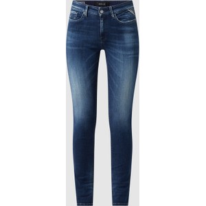 Granatowe jeansy Replay w stylu casual