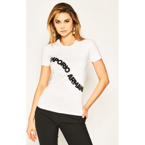 T-shirt Emporio Armani z okrągłym dekoltem z krótkim rękawem