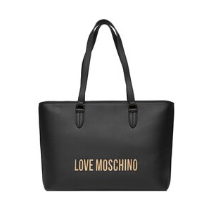 Czarna torebka Love Moschino duża matowa na ramię